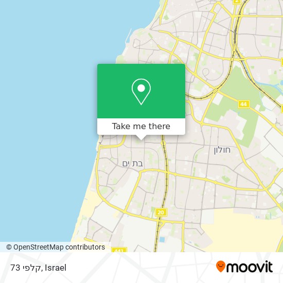 קלפי 73 map