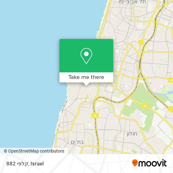 קלפי 882 map