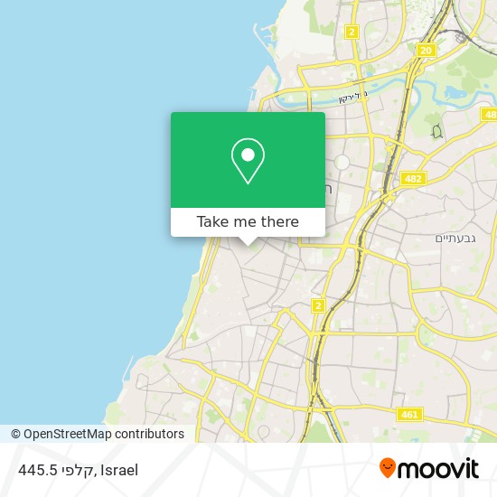 קלפי 445.5 map