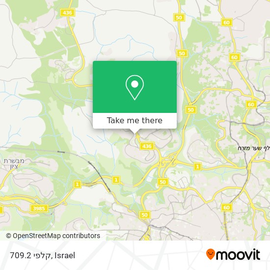 קלפי 709.2 map