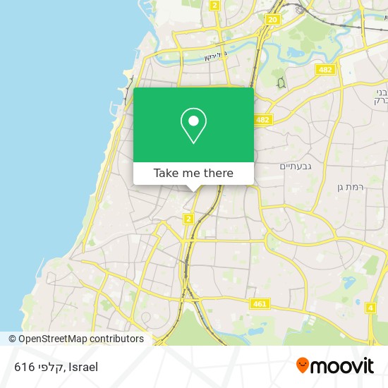 קלפי 616 map