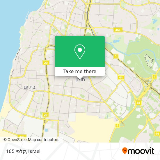 קלפי 165 map