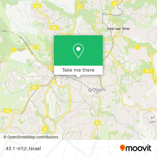 קלפי 43.1 map