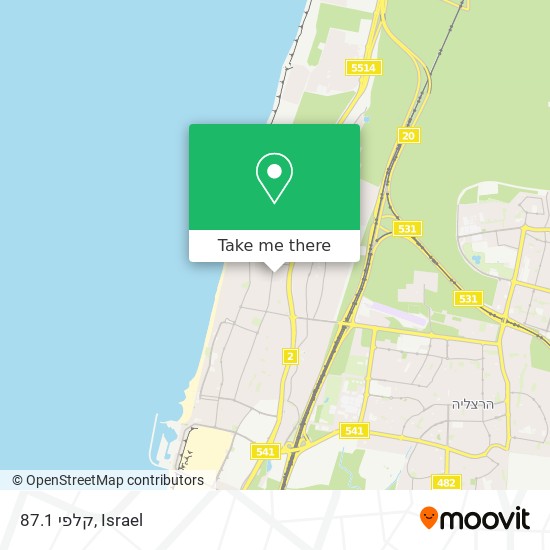 קלפי 87.1 map