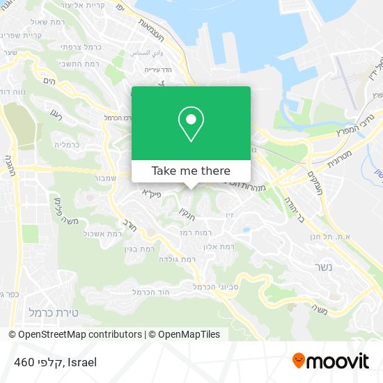 קלפי 460 map