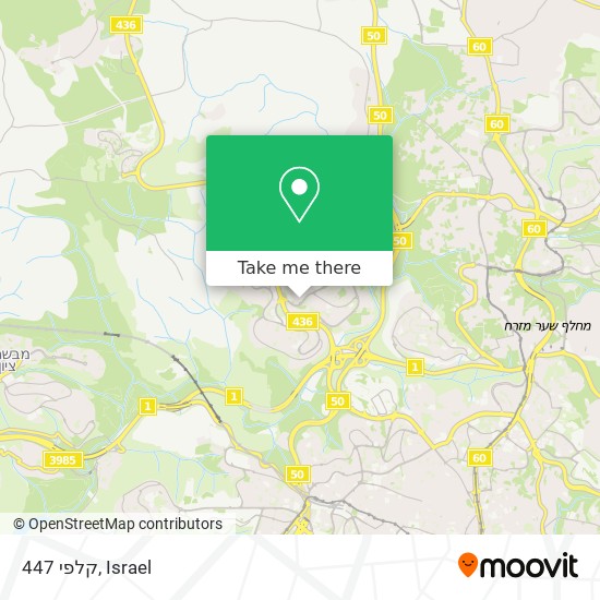 קלפי 447 map