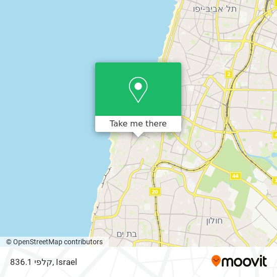 קלפי 836.1 map