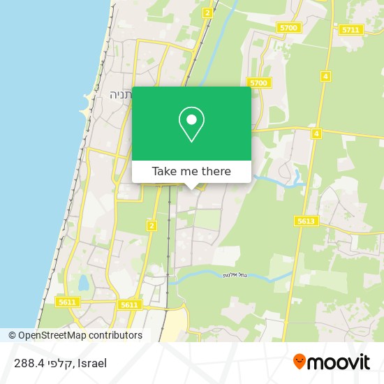 קלפי 288.4 map