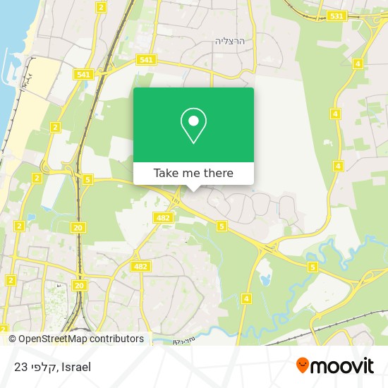 קלפי 23 map