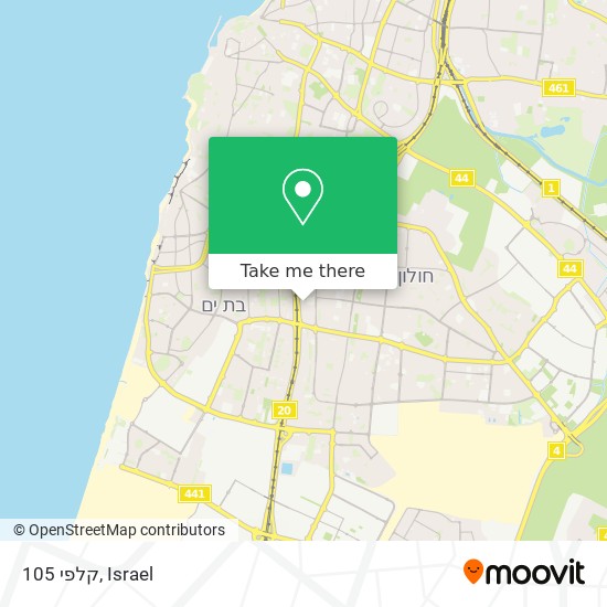 קלפי 105 map