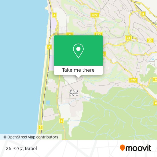 קלפי 26 map