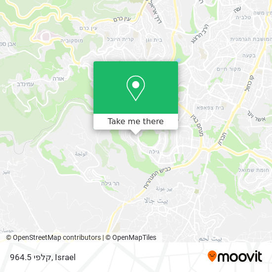 קלפי 964.5 map