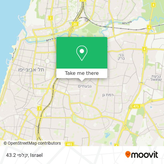 קלפי 43.2 map