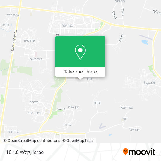 קלפי 101.6 map