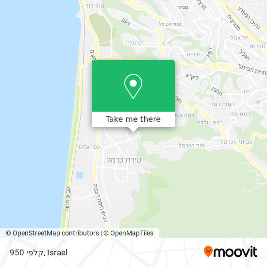 קלפי 950 map