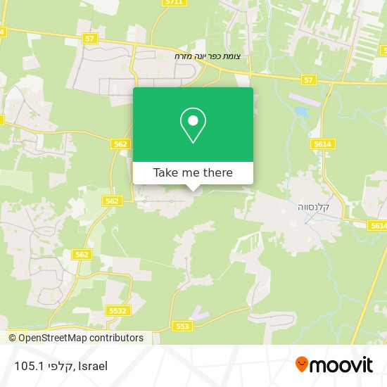 קלפי 105.1 map