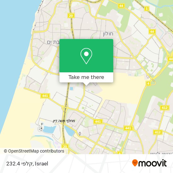 קלפי 232.4 map