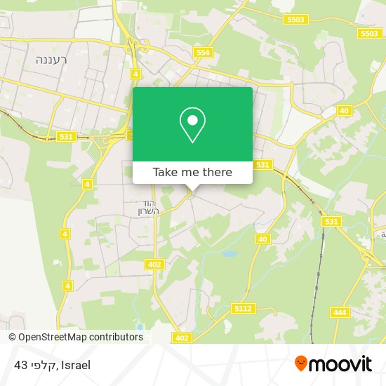 קלפי 43 map