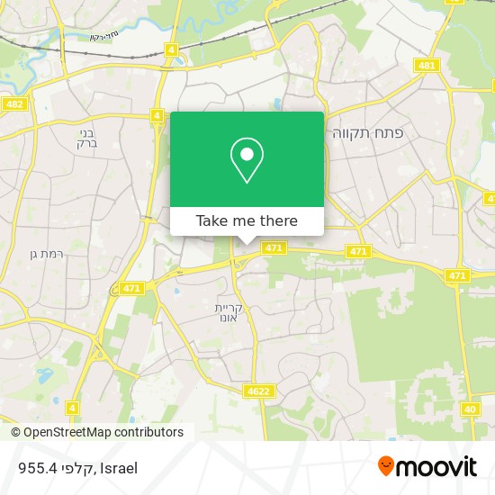 קלפי 955.4 map