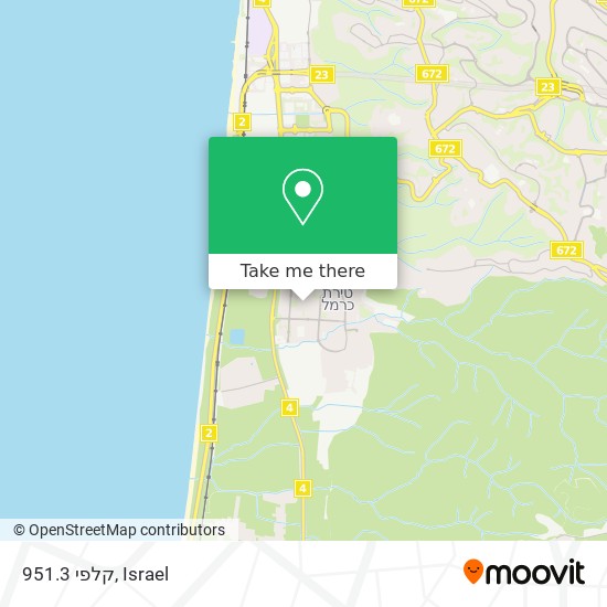 קלפי 951.3 map