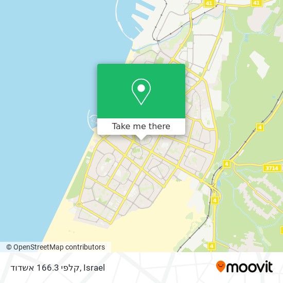 קלפי 166.3 אשדוד map