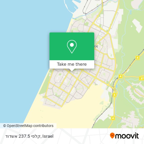 קלפי 237.5 אשדוד map