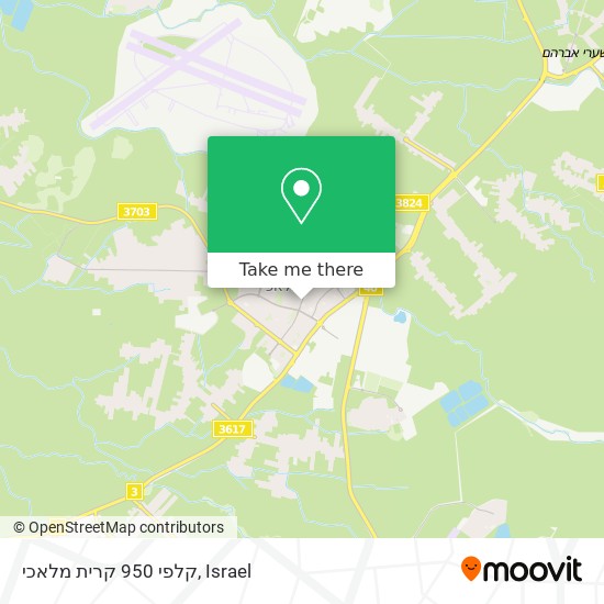 קלפי 950 קרית מלאכי map