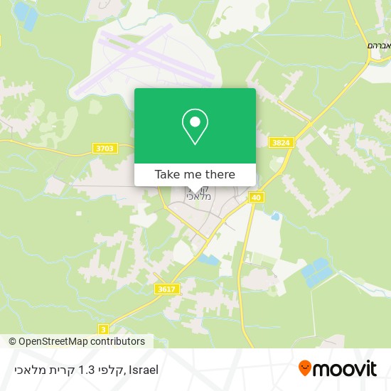 קלפי 1.3 קרית מלאכי map