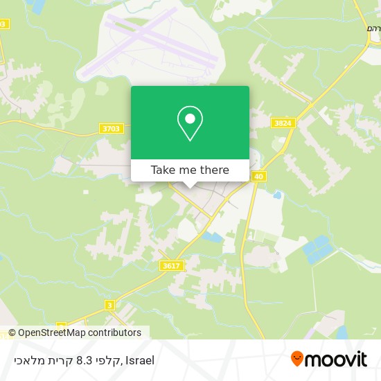 קלפי 8.3 קרית מלאכי map