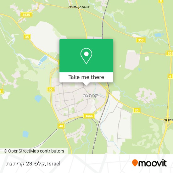 קלפי 23 קרית גת map