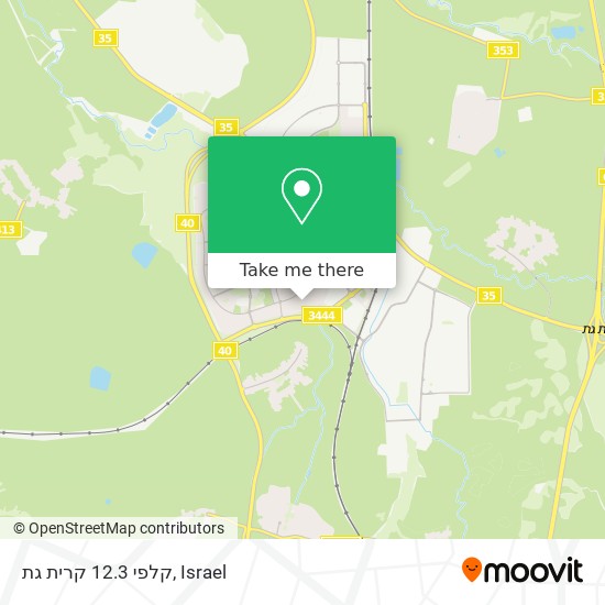 קלפי 12.3 קרית גת map