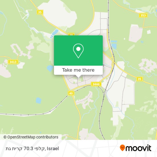 קלפי 70.3 קרית גת map