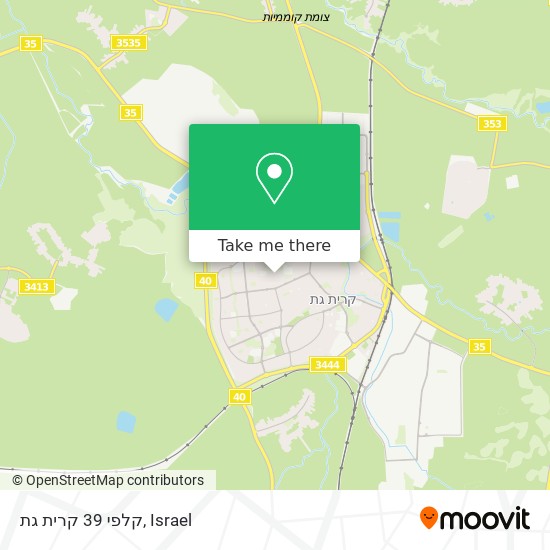 קלפי 39 קרית גת map