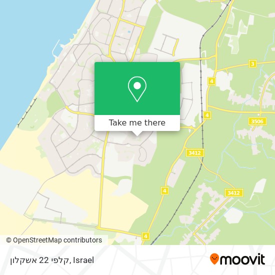 קלפי 22 אשקלון map