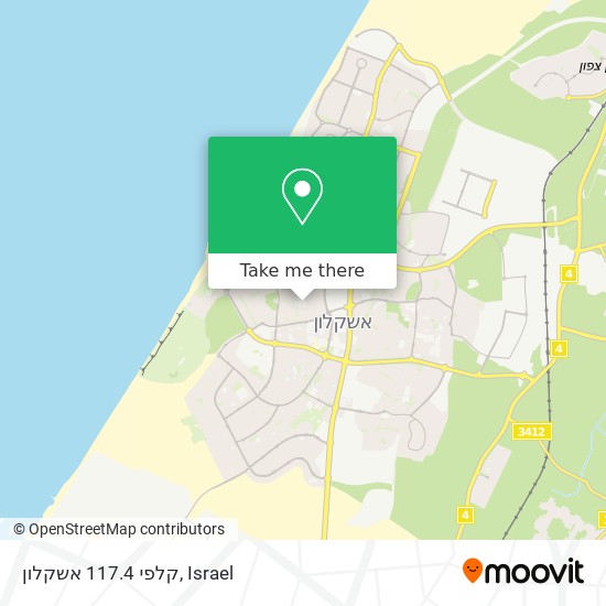 קלפי 117.4 אשקלון map