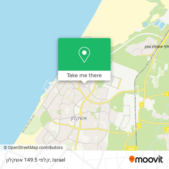 קלפי 149.5 אשקלון map