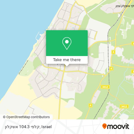 קלפי 104.3 אשקלון map