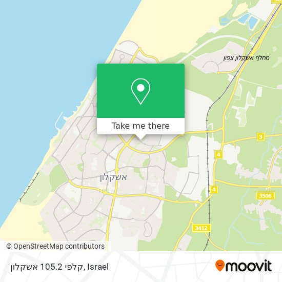 קלפי 105.2 אשקלון map