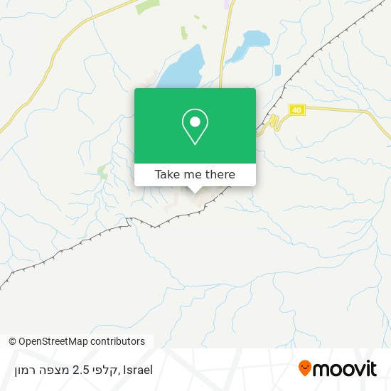 קלפי 2.5 מצפה רמון map