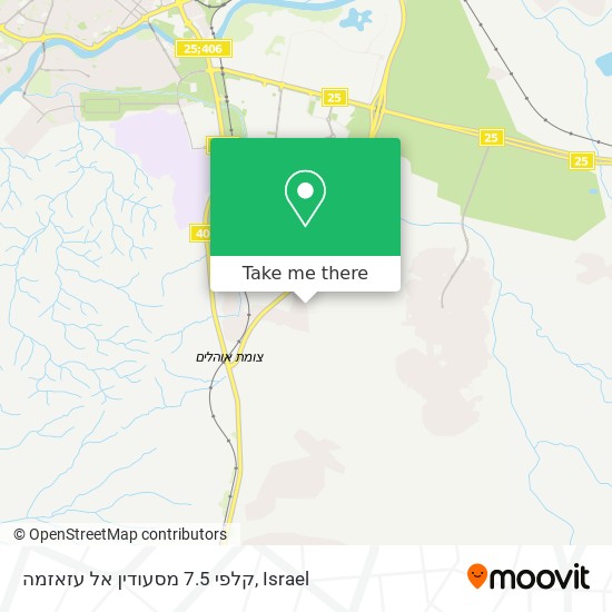 קלפי 7.5 מסעודין אל עזאזמה map