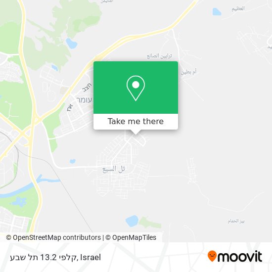 קלפי 13.2 תל שבע map