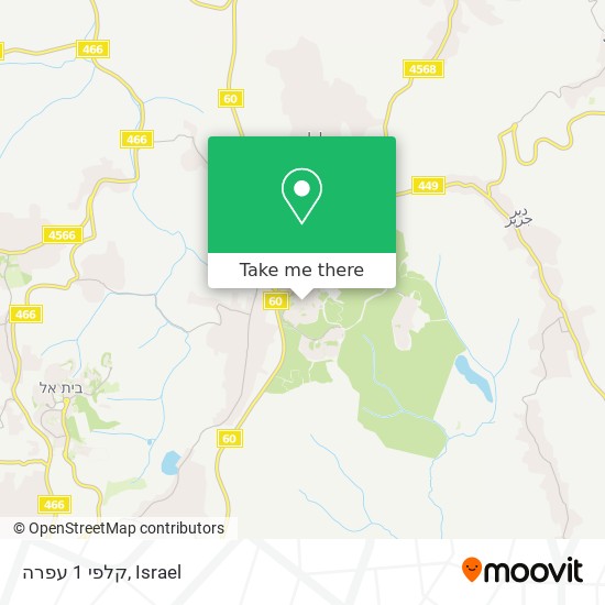 קלפי 1 עפרה map