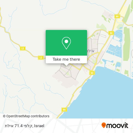 קלפי 71.4 אילת map