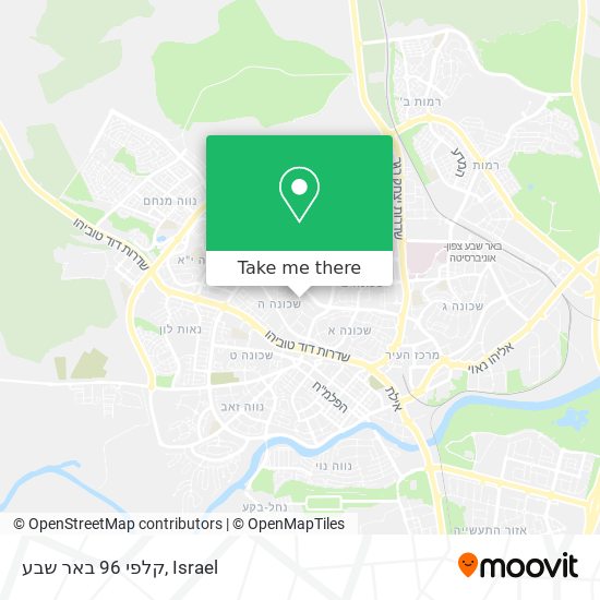 קלפי 96 באר שבע map