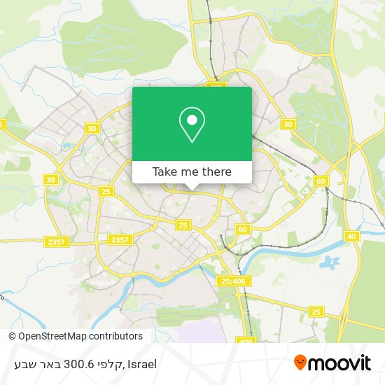 קלפי 300.6 באר שבע map