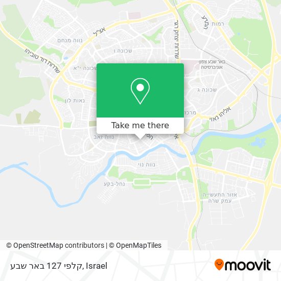 קלפי 127 באר שבע map