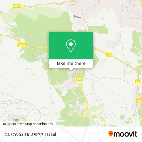 קלפי 18.3 גבעת זאב map