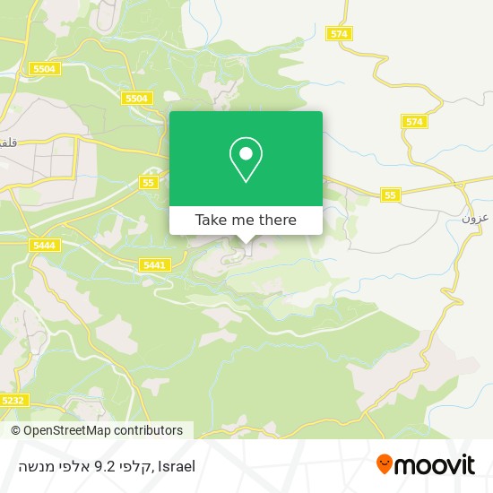 קלפי 9.2 אלפי מנשה map