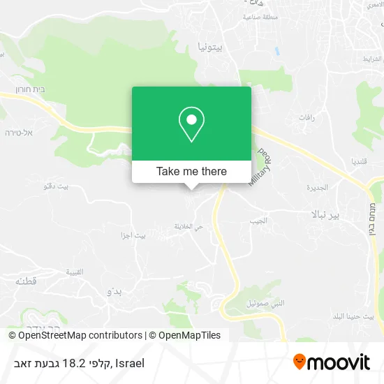Карта קלפי 18.2 גבעת זאב