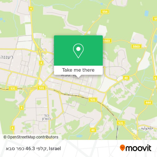 קלפי 46.3 כפר סבא map